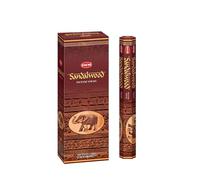 HEM Incenso Legno di Santal- 6 scatole (120 bã ¢ Toni) Fatto Mano