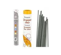 Incenso Anis-Geranio 30 bastoncini + incenso ayurvedico 14 bastoncini