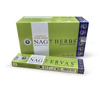 Incenso Golden Nag 7 ERBE Vijayshree 12pezzi 15g Profumo Yoga Natura Fiori Erba