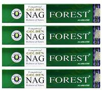 Incenso GOLDEN Nag Forest - 4 confezioni, 15 Grammi per confezione