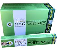 Incenso Golden Nag SALVIA BIANCA Vijayshree Scatola White Sage + Portaincenso