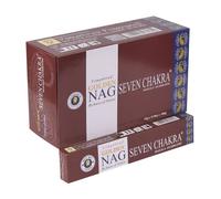 Incenso Golden Nag SETTE CHAKRA 12 Scatole da 15 gr Meditazione Yoga Seven
