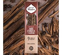 Incenso Naturale Cannella, Anice e Olibano 9 Bastoncini 100% Ecologico | Artigianale, Fatti a Mano in Argentina | Stimolante e Purificante | Energia, Salute e Armonia
