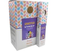 Incenso Naturale Lamare Gratitudine - Gioia, Serenità e Piacere di Vivere - 12 Confezioni da 25 g