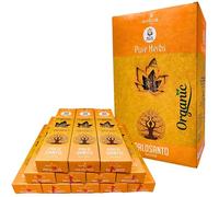 Incenso Naturale SGA Senza Tossici Ecologico Organico Aromaterapia Meditazione Rilassamento Pulizia Energetica Ambienti Incenso 12x18g Bastone Santo