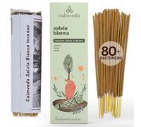 incenso Salvia Bianca Da Bruciare - (80 incenso naturale) Salvia Bianca Bastoncini pulito niente carbone incenso,fragranza terrosa | incenso alla white sage incense