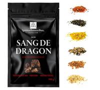 Incenso sangue di drago resina 100% naturale e autentica in grano 100 GR per fumigazione brula profumo o incensiero, protezione magica nera, purificazione, vibrazione positiva