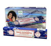 Incenso Satya NAG CHAMPA sai baba agarbatti box 12 scatole da 12/15 stick