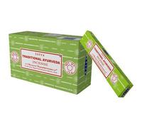 Incenso Satya TRADITIONAL AYURVEDA 12 scatole da 15 gr Meditazione Incensi Yoga