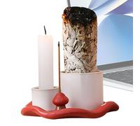 Incenso, Supporto di Incenso Realizzato in Legno Sacro, Adesivo Fumo multiuso e candelabro per Salvia Bruciante, Legno Santo, Bastoni di incenso, Ceneri Ceneri Cere