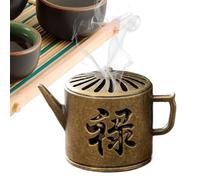 Incensore, supporto per bastoncini e coni di incenso bruciatore, decorativo da ufficio, per incenso meditazione, yoga, tempio