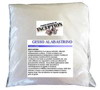 Inception Pro Gesso alabastrino 3kg, adatto a colate in stampi di silicone e non solo, Bianca, Pasta, Gesso per Artigianato