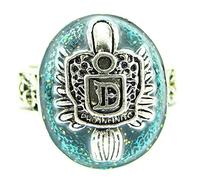Inception Pro Infinite Anello da Maschio - Uomo - Vampire Diaries - Damon Salvatore - Gioiello - Natale - Blu Argento - Offerta per Ogni Occasione - Misura IT 10 - Idea regalo originale