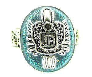 Inception Pro Infinite Anello da Maschio - Uomo - Vampire Diaries - Damon Salvatore - Gioiello - Natale - Blu Argento - Offerta per Ogni Occasione - Misura IT 10 - Idea regalo originale