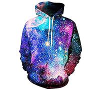 Inception Pro Infinite Maglia Felpa Maschio - Uomo Galaxy - 3D - con Cappuccio - Unisex - con Tasche - Modello 2 - Idea Regalo Originale - Misura S