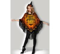 InCharacter Happy Halloween Mangiare Bere Be Spaventosa Bats Sexy Costume Poncho