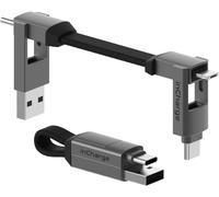 Incharge 6 - Portachiavi Con Cavo Usb Type-C, Cavetto Universale Cellulare, Rega