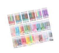 Inchiostri acrilici a punta fluorescente da 0,6 mm, inchiostro acrilico ad asciugatura rapida, per prendere appunti, scrivere a diari, codifica a colori, evidenziare la scuola