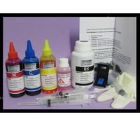 5 x100 ml kit inchiostro compatibile per ricarica cartucce Stampante Hp 610 c