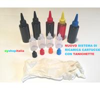 INCHIOSTRO COLORI RICARICA CARTUCCE 500 ML TOTALI PER EPSON WORKFORCE WF2630WF