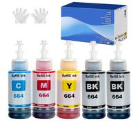 INCHIOSTRO COMPATIBILE EPSON 664 FLACONI MULTIPACK PER STAMPANTI ET
