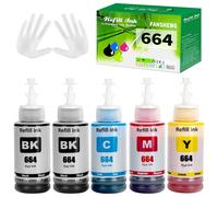 INCHIOSTRO COMPATIBILE EPSON T664 FLACONI INCHIOSTRO PER STAMPANTE ET 2500 ET 25