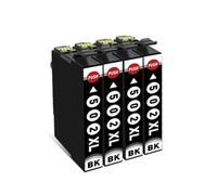 Inchiostro Compatibile T502XL, Compatibile Con Epson XP-5100 WF-2860DWF | T502XL/502, compatibile, for le serie XP-5100/XP-5105/WF-2860DWF/WF-2880, Verificare(4 Pcs Black)