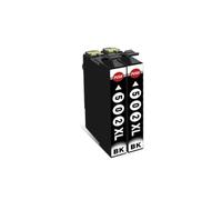 Inchiostro Compatibile T502XL, Compatibile Con Epson XP-5100 WF-2860DWF | T502XL/502, compatibile, for le serie XP-5100/XP-5105/WF-2860DWF/WF-2880, Verificare(2pcs Black)