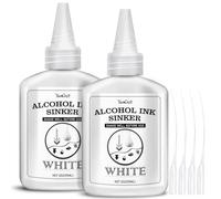 Inchiostro di resina bianco -110ml alcool inchiostro, inchiostro di alcool per arte, resina per pittura, fabbricazione di gioielli, artigianato fai da te
