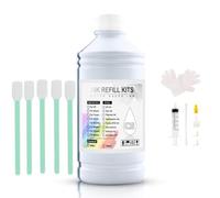 Inchiostro EP DTF 500ML Inchiostro per pellicola a trasferimento diretto compatibile con la testina di stampa I3200 XP600 TX800 L1800 1390 L805 Tutte le stampe con inchiostro DTF(1000ML DTF Cleaning)