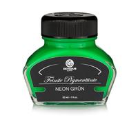 Inchiostro evidenziatore per penne stilografiche, inchiostro permanente per scrivere, marcare e disegnare, verde neon, 30 ml