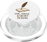 Inchiostro, idee e luoghi tranquilli - Libro penna d'oca PopSockets PopGrip per MagSafe