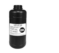 Inchiostro LED da 1000 ml compatibile con la testina di stampa Xaar 1201 stampante flatbed 1201 che polimerizza l'inchiostro 3D Tablet morbido duro neutro(1000ML 1201 Hard-BK)