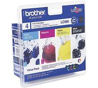 Inchiostro originale Brother LC980VALBP Pack colore e nero per DCP-145C/DCP-165C/DCP-195C/MFC-250