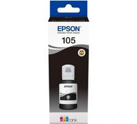 INCHIOSTRO ORIGINALE EPSON 105 FLACONE BK NERO 140ml C13T00Q140