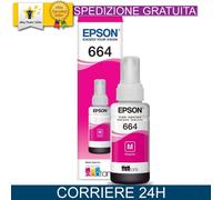 Inchiostro Originale Epson T6643 Magenta per EcoTank L355 L365 L385 70ml
