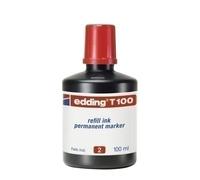 Inchiostro pennarello edding t-100 rosso flacone da 100 ml