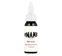 Inchiostro per tatuaggio dinamico, nero, bianco, nero e grigio. Originale (Dynamic Black 1oz(30 ml))