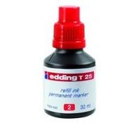 Ricarica Inchiostro per Marcatore Permanente - contenuto 30ml - rosso - Edding