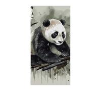 Inchiostro Pittura Panda Copertura Della Porta Banner Party Decor Forniture Portico Appeso Banner Personalizzazione Festone Per Vacanze Compleanno Giardino Prato