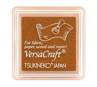 Inchiostro VERSACRAFT per tessuti color marrone Butterscotch 33 x 33 mm. Cuscinetto