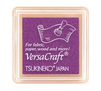 Inchiostro VERSACRAFT per tessuti colore blu Blueberry 33 x 33 mm. Cuscinetto