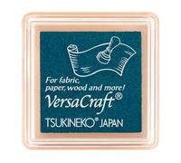 Inchiostro VERSACRAFT per tessuti colore blu Soda 33 x 33 mm. Cuscinetto