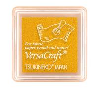 Inchiostro VERSACRAFT per tessuti colore giallo Mustard Yellow 33 x 33 mm. Cuscinetto