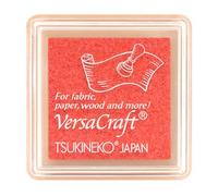 Inchiostro VERSACRAFT per tessuti colore rosa Corallo Pink 33 x 33 mm. Cuscinetto