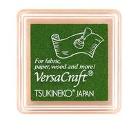 Inchiostro VERSACRAFT per tessuti colore verde Muscat 33 x 33 mm. Cuscinetto