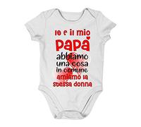 Incidiamo Body da neonato Regalo Festa della Mamma Divertenti Io e il mio Papà amiamo la stessa donna