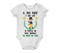 Incidiamo Body neonato PERSONALIZZABILE Chef Papà Nonno Zio Padrino body neonato divertenti