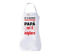 Incidiamo Grembiule da cucina Papà sei il migliore Io e Mamma siamo d'accordo Festa del Papà Idea Regalo taglia Unica