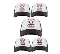 Incidiamo Kit Cappellini Addio al Celibato Personalizzabili con Data Festa o Matrimonio Stagione della Caccia terminata Frase Divertente Bachelor Party